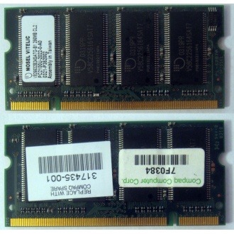 Модуль памяти 256MB DDR Memory SODIMM в Бронницах, DDR266 (PC2100) в Бронницах, CL2 в Бронницах, 200-pin в Бронницах, p/n: 317435-001 (для ноутбуков Compaq Evo/Presario) - Бронницы