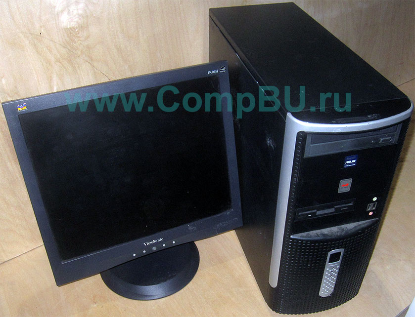 Комплект: одноядерный компьютер Intel Pentium-4 с 1Гб памяти и 17 дюймовый ЖК монитор (Бронницы)